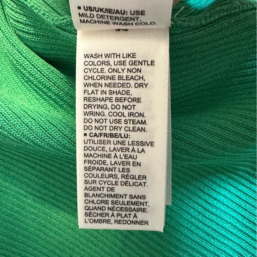 The Drop XL Yasmin Ribbed Midi Tank Dress Sleeveless Stretch Jade Minimalist NWT - Picture 7 of 9